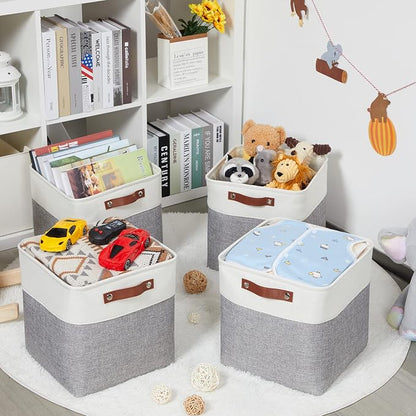 HNZIGE Storage Basket Fabric Baskets - Image 4