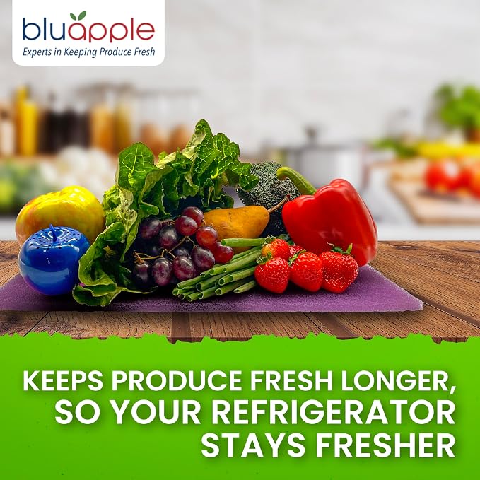 Bluapple FreshMats, Refrigerator Liner, Fridge Drawer Mats, Crisper Life - Image 5