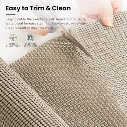 BAGAIL Non-Adhesive Shelf Liner, Thick Strong Grip Drawer Liners - Image 4