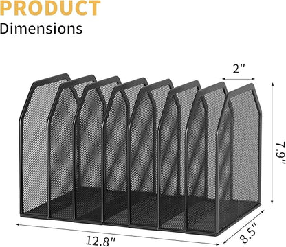 Metal 7-Section File Folder Organizer - Image 5