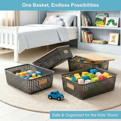 Bagnizer 4 Pack Plastic Storage Bins - Image 4