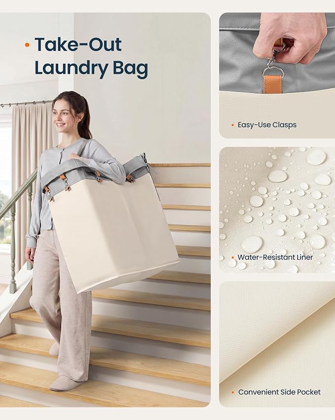 SONGMICS HOME Rolling Laundry Basket - Image 4