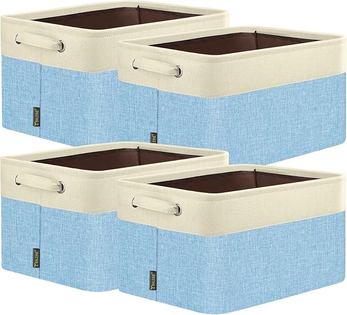 BALEINE 4 Pack Fabric Storage Bins by BALEINE