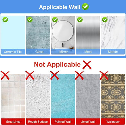 Diesisa Acrylic Wall Mount Organizer, Adhesive Shelves, Shower Caddies - Image 8