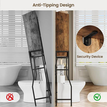 Over The Toilet Storage Cabinet, Over Toilet Organizer - Image 6