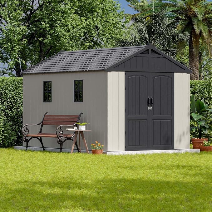 Patiowell 8 x 12 FT Plastic Outdoor Storage Shed by Patiowell