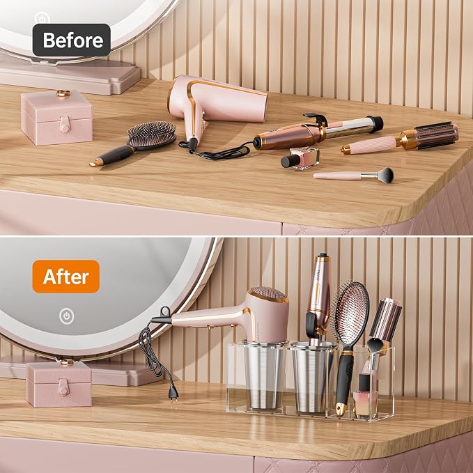 Hair Tool Organizer Acrylic: Hair Dryer Holder Wall Mount - Image 6
