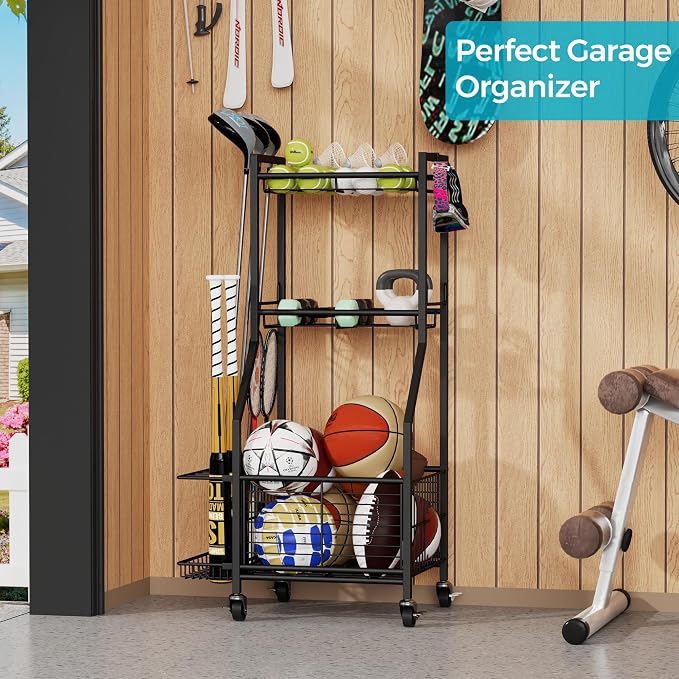 Sports Equipment & Toy Storage Rack - Image 3