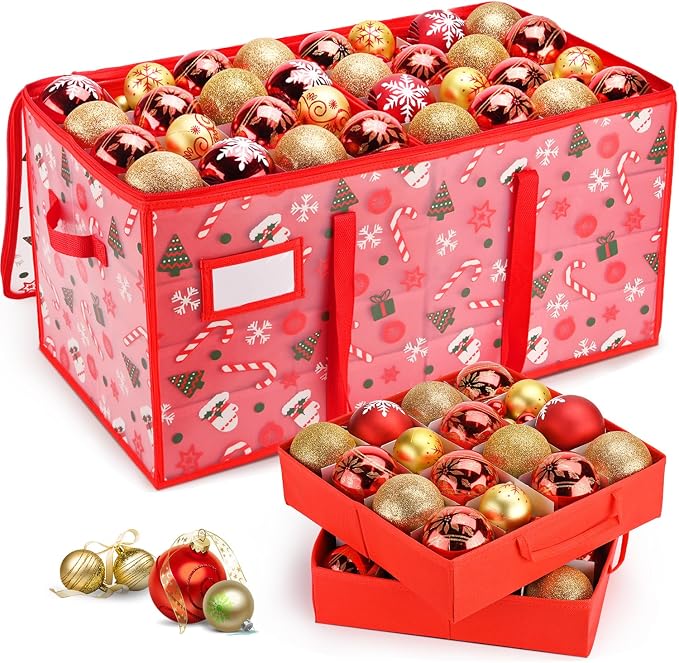 Plastic Christmas Ornament Storage Box by Brosyda