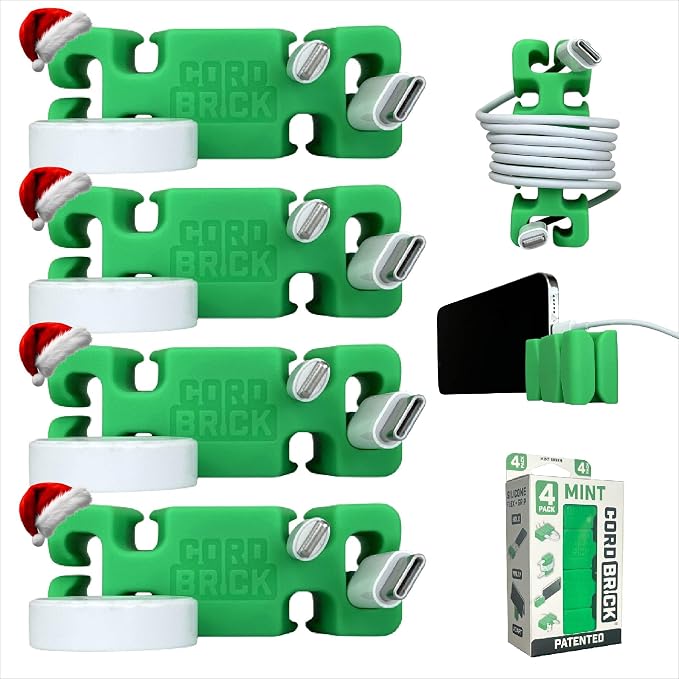 CordBrick Stocking Stuffers for Adults Cord Management Weighted Cord Holder by CordBrick