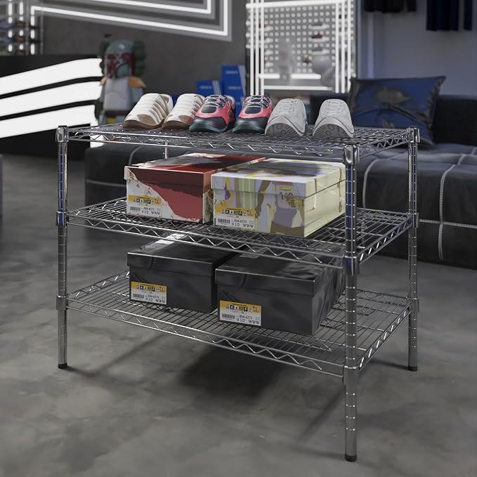21" Deep x 36" Wide x 27" Height Wire Shelving Kit | 3-Tier | NSF Commercial - Image 2
