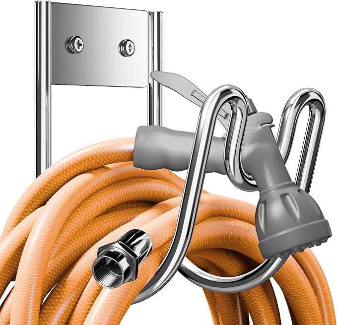 Stainless Steel Garden Hose Holder by Josmimic
