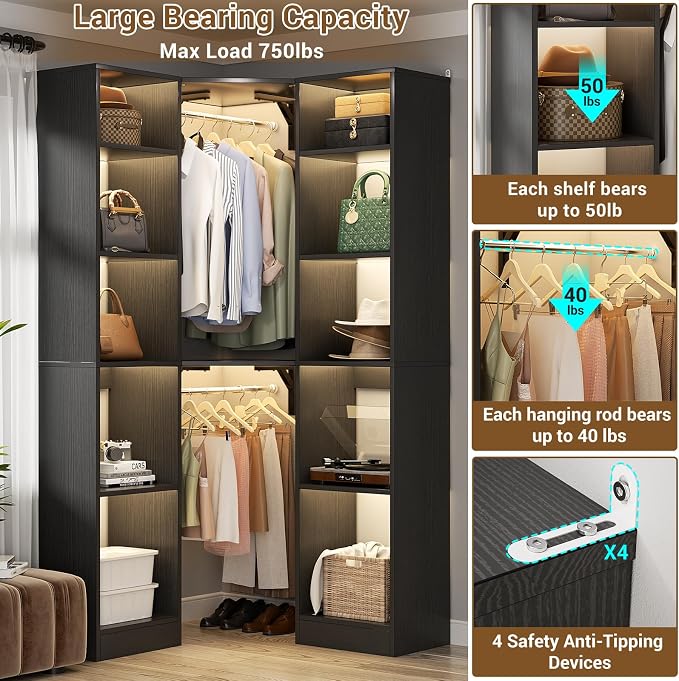 Besiost Corner Closet System - Image 5