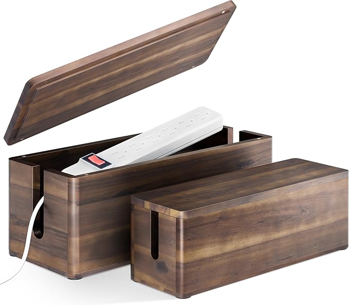 Acacia Large Cable Management Box by TIDITA