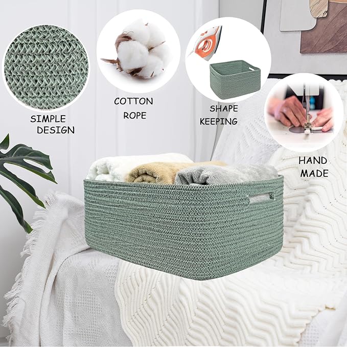 COMFY-HOMI 3 pcs Large Storage Baskets - Image 7