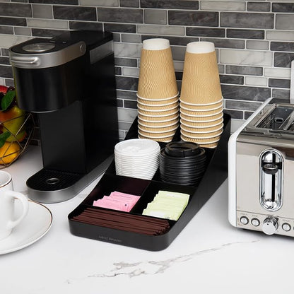 Mind Reader Cup and Condiment Station, Countertop Organizer, Coffee Bar - Image 2