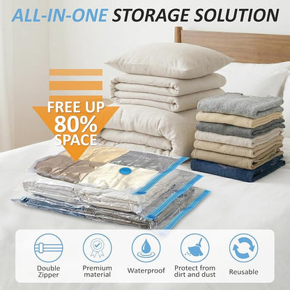 Cozy Essential Vacuum Storage Bags, 80% Compression Vacuum Seal Space Saver - Image 2