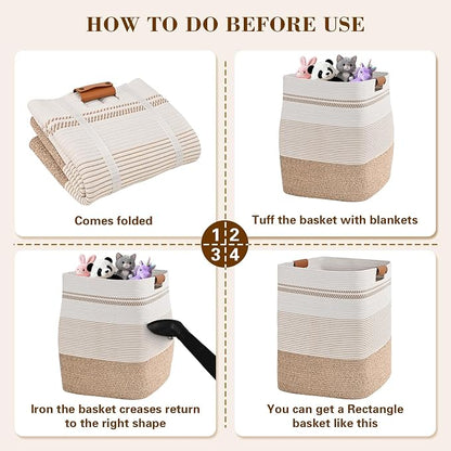 Laundry Hamper, 95L Tall Laundry Basket - Image 9
