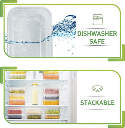 Prep Naturals 50 Pack Meal Prep Containers Reusable | BPA-Free Meal Prep - Image 4