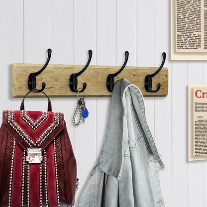 IBosins 10 Pack Heavy Duty Dual Coat Hooks Wall Mounted - Image 8
