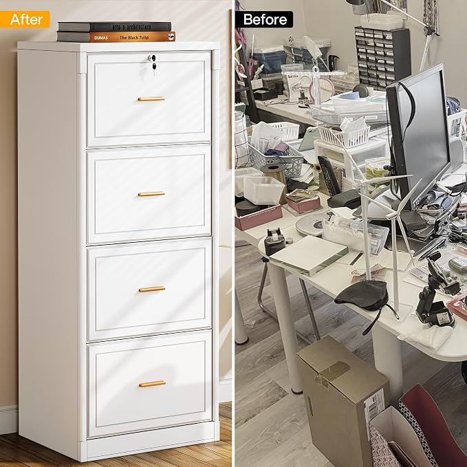 Tribesigns 4 Drawer File Cabinet - Image 9