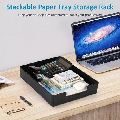 Letter Size A4 Papers Tray Desk Drawer Organizer Tray A4 Plastic Letter Paper - Image 7