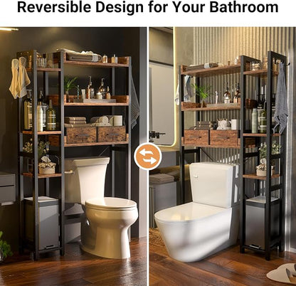Over The Toilet Storage with 2 Drawers - Image 5