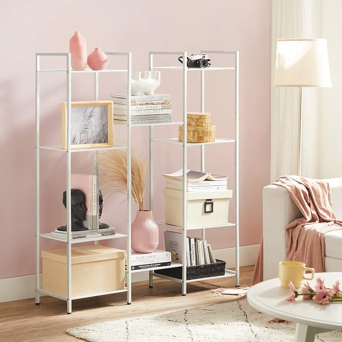 SONGMICS 5-Tier Storage Rack, Bathroom Shelf, Extendable Plant Stand - Image 4