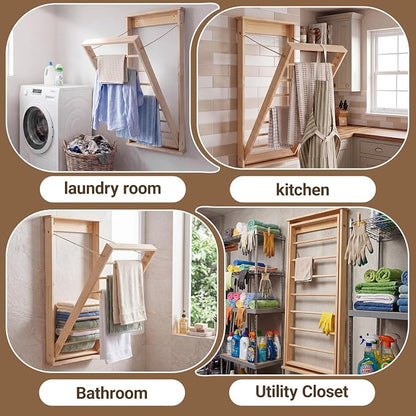 Novabright 1 Pcs Wall Mounted Drying Rack - Image 5