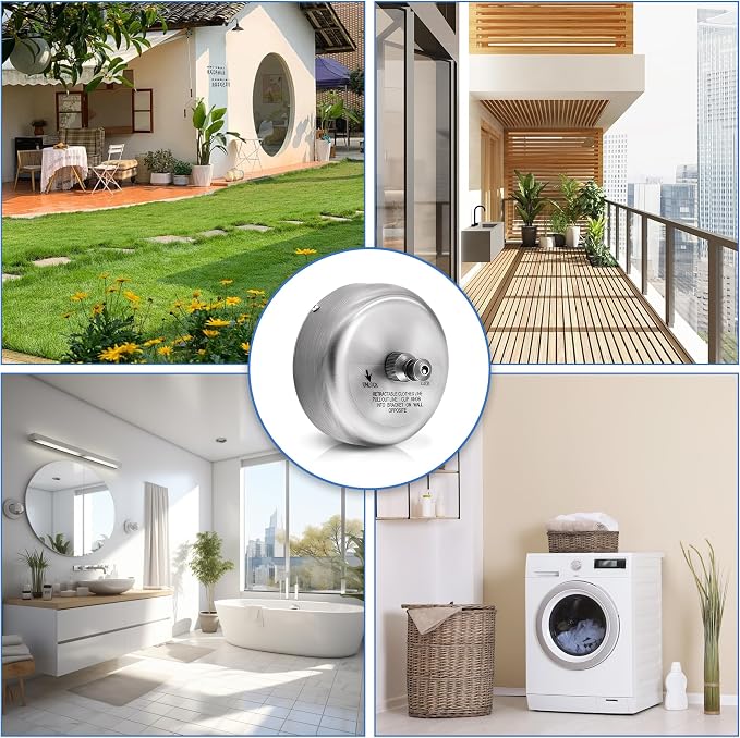 Retractable Clothesline, SUS304 Wall Mounted Clothes Line - Image 7