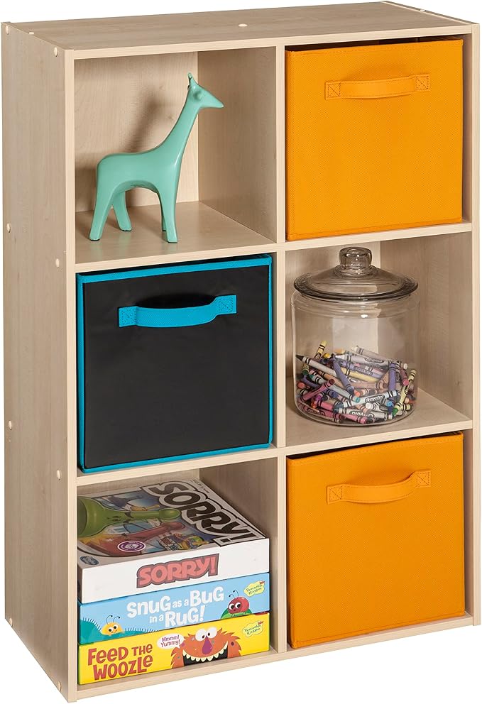 ClosetMaid Cubeicals 6 Cube Storage Shelf Organizer Bookshelf, Vertical or - Image 5