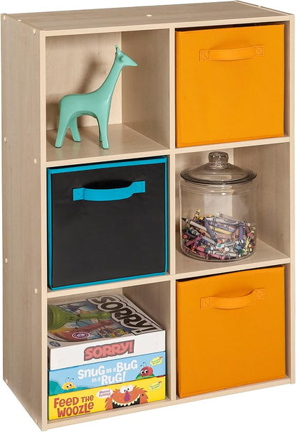 ClosetMaid Cubeicals 6 Cube Storage Shelf Organizer Bookshelf, Vertical or - Image 5