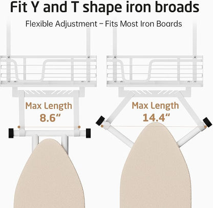 KES Ironing Board Hanger, Over The Door Ironing Board Holder Door Mount - Image 7