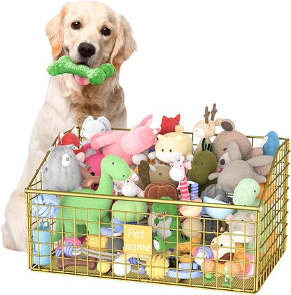 Kaiferty Indestructible Dog Toy basket, Large Toy Bin by Kaiferty