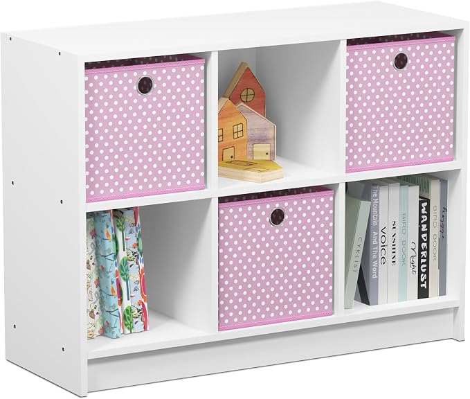Furinno BASIC Book Shelf, 6-Cube Bookshelf by Furinno-FitsYourSpaceFitsYourBudget