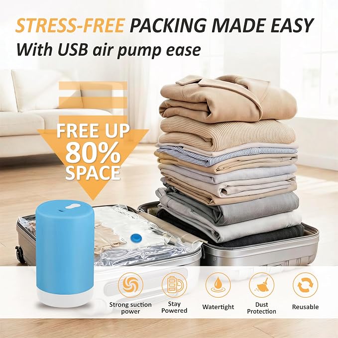 Cozy Essential Travel Vacuum Storage Bags - Image 2