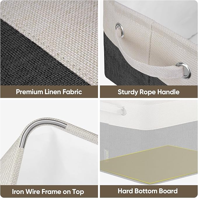 BALEINE 4 Pack Fabric Storage Bins - Image 8