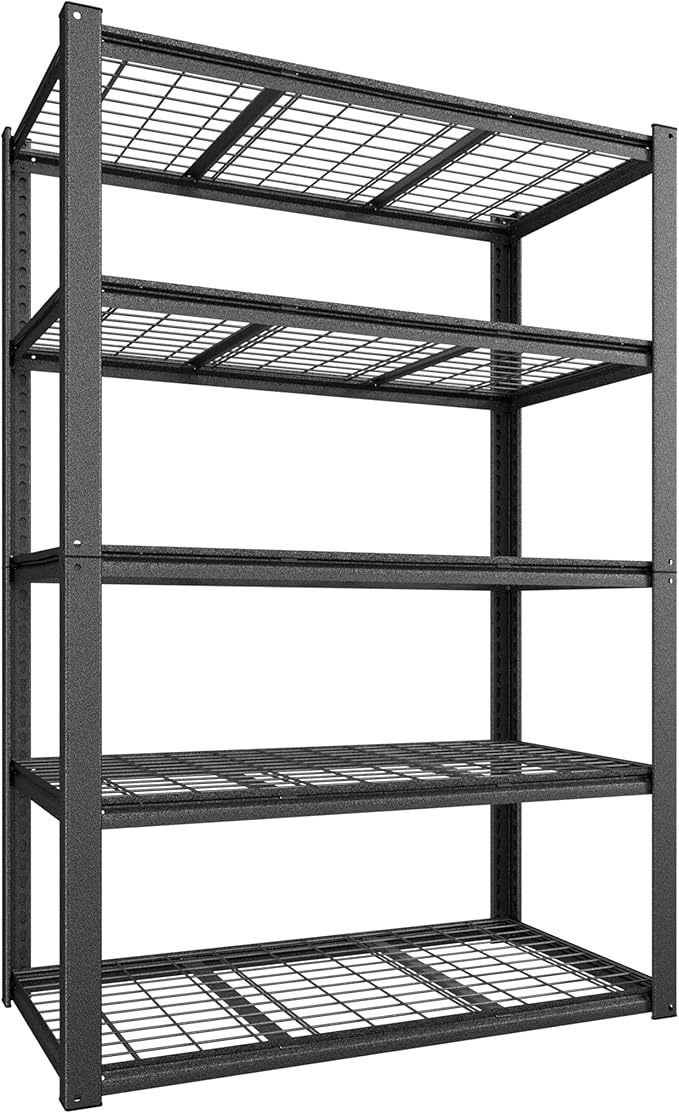 BlueWish Heavy Duty Adjustable Shelves, 24’’x48’’x72’’ Tool Utility Shelves by RespondToEveryExpectation