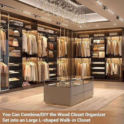 Aheaplus Closet System, 8FT Closet Organizer - Image 2