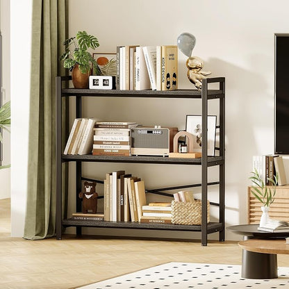 Book Shelf, 3 Tier Bookshelf 31.49" Width, Book Shelf Storage and Organization - Image 2