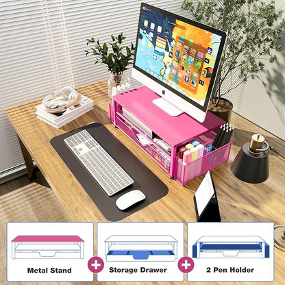OPNICE Desk Organizer and Accessories, 2-Tier Computer Monitor Stand - Image 6