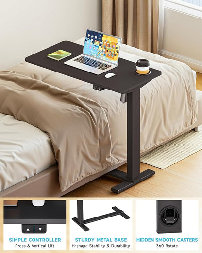BIZUM Small Electric Standing Desk Bedside Table - Image 5