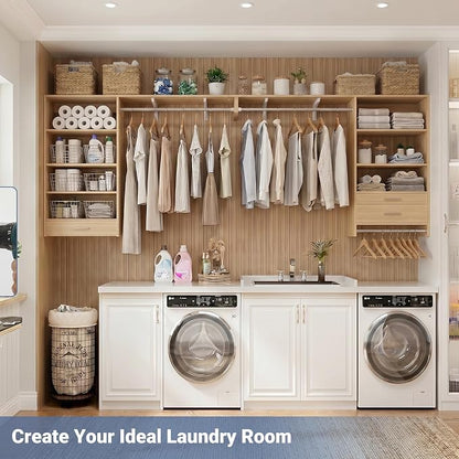 Armocity 60" Wall Mounted Laundry Room Organization - Image 8