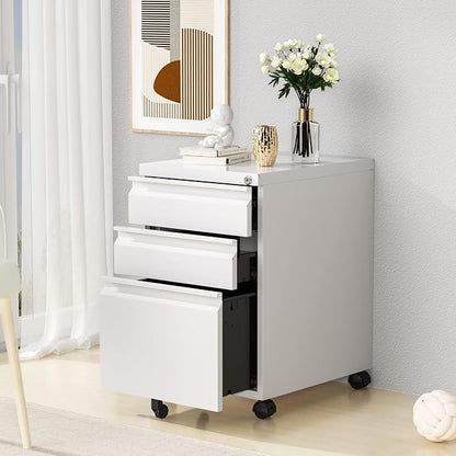 3 Drawer Mobile File Cabinet - Image 8