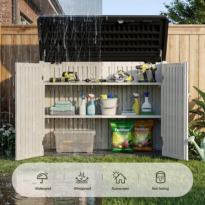 31 Cu.Ft Resin Outdoor Storage Cabinet - Image 6