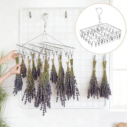 4 Pack Stainless Steel Sock Drying Rack - Image 6