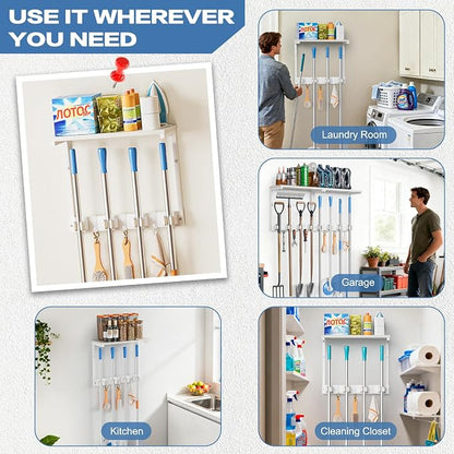 Olakee Broom Holder Wall Mount - Image 6