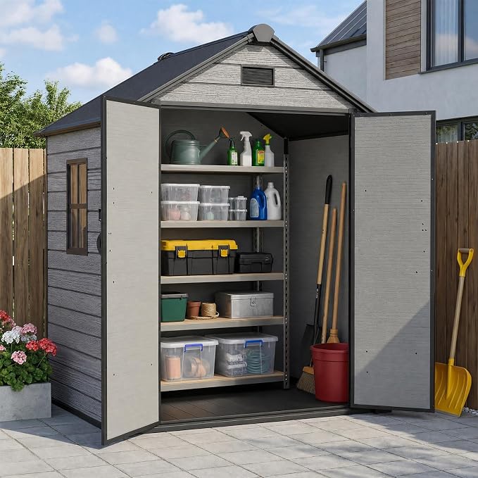 ZYJOYY Outdoor Storage Shed 6x4.4 FT by ZYJOYY