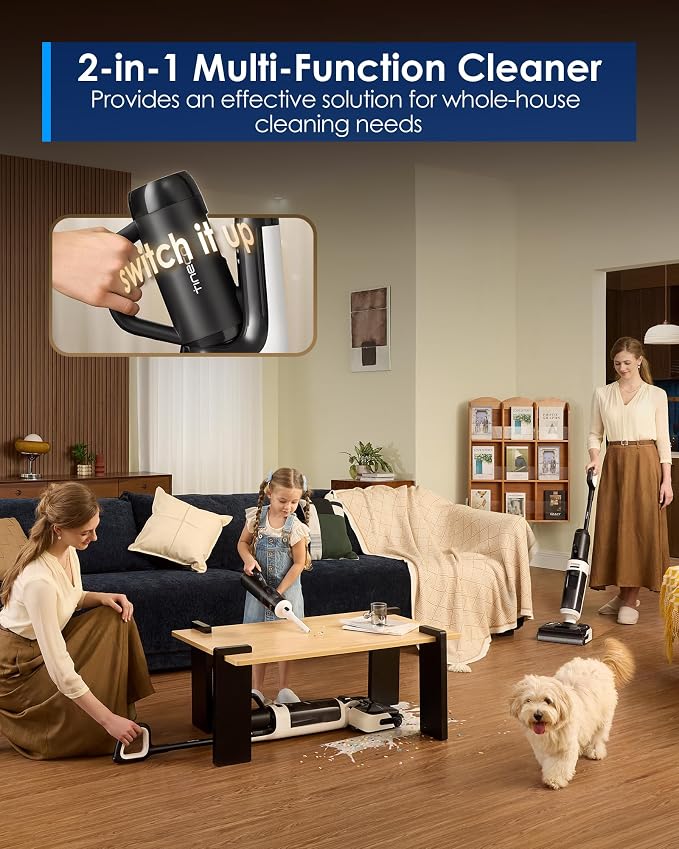 Tineco Floor One Switch S6 Stretch Breeze Wet Dry Vacuum Cleaners, Floor - Image 2