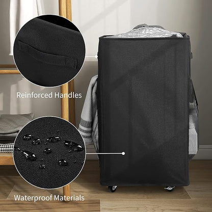 Chrislley 90L Rolling Laundry Basket Large Laundry Hamper - Image 5